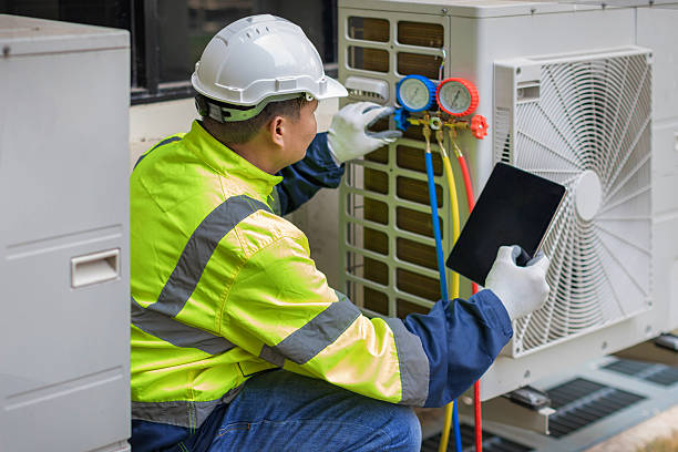 Professional Heat Pump Repair technician working in Claremont, NC